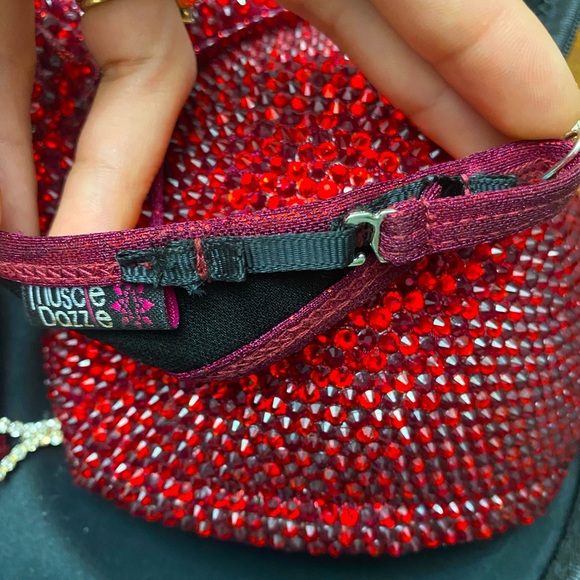 NPC/IFBB Ruby Red Bikini Competition Suit - Picture 4 of 7